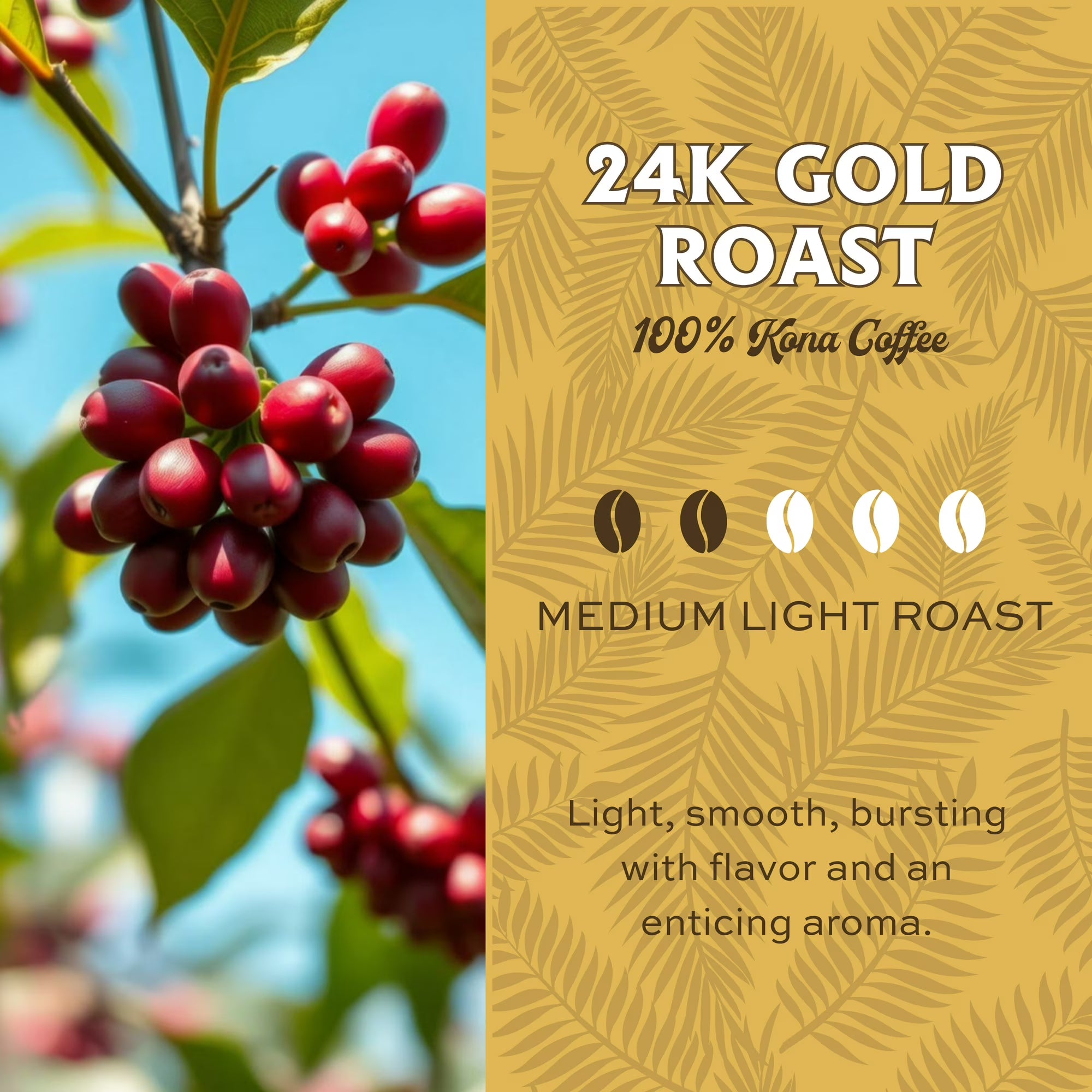 Lion Coffee 24K Gold Roast 100% Kona Coffee - 7 oz