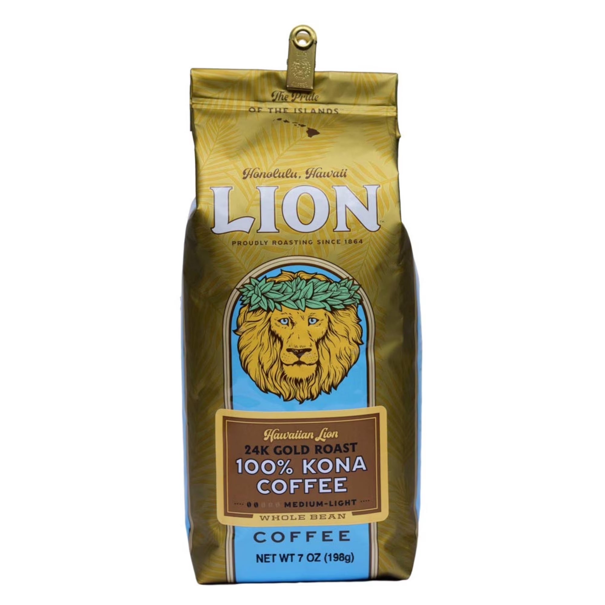 Lion Coffee 24K Gold Roast 100% Kona Coffee - 7 oz