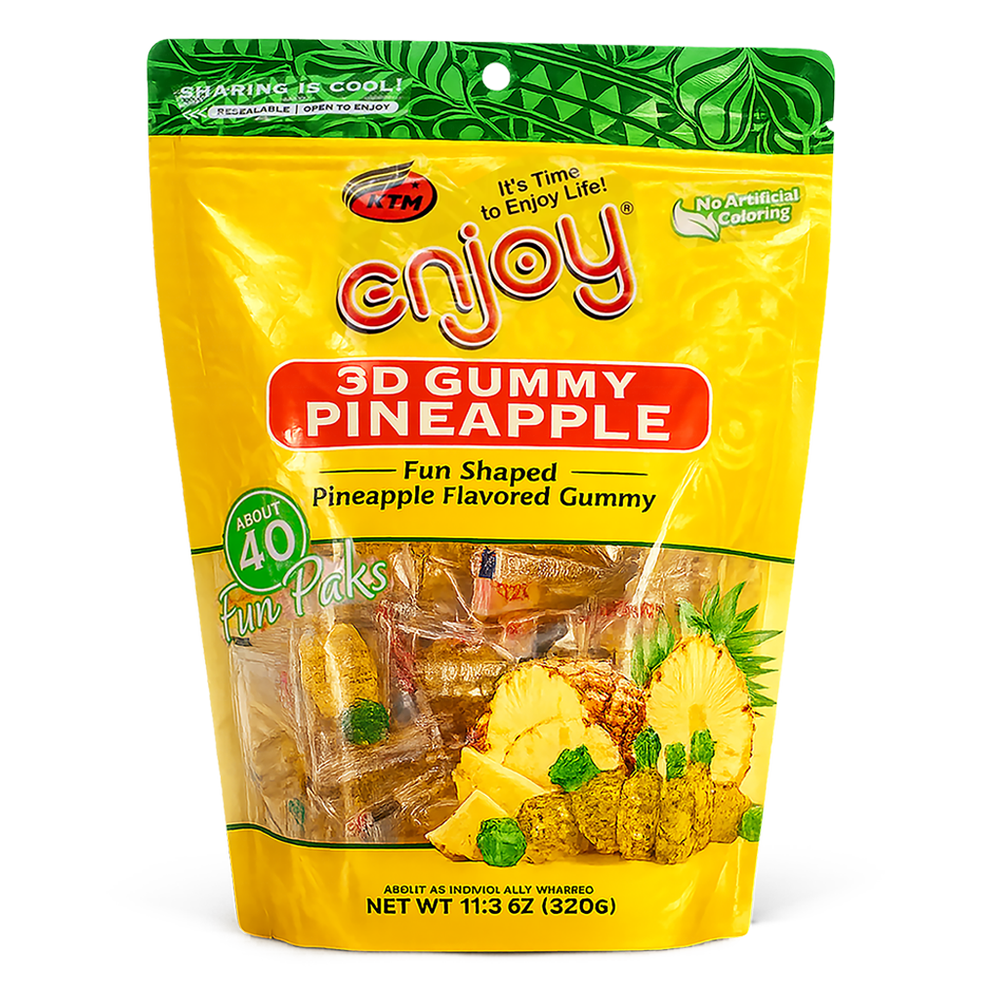 Enjoy 3D Gummy Pineapple Fun Paks - 11.3 oz