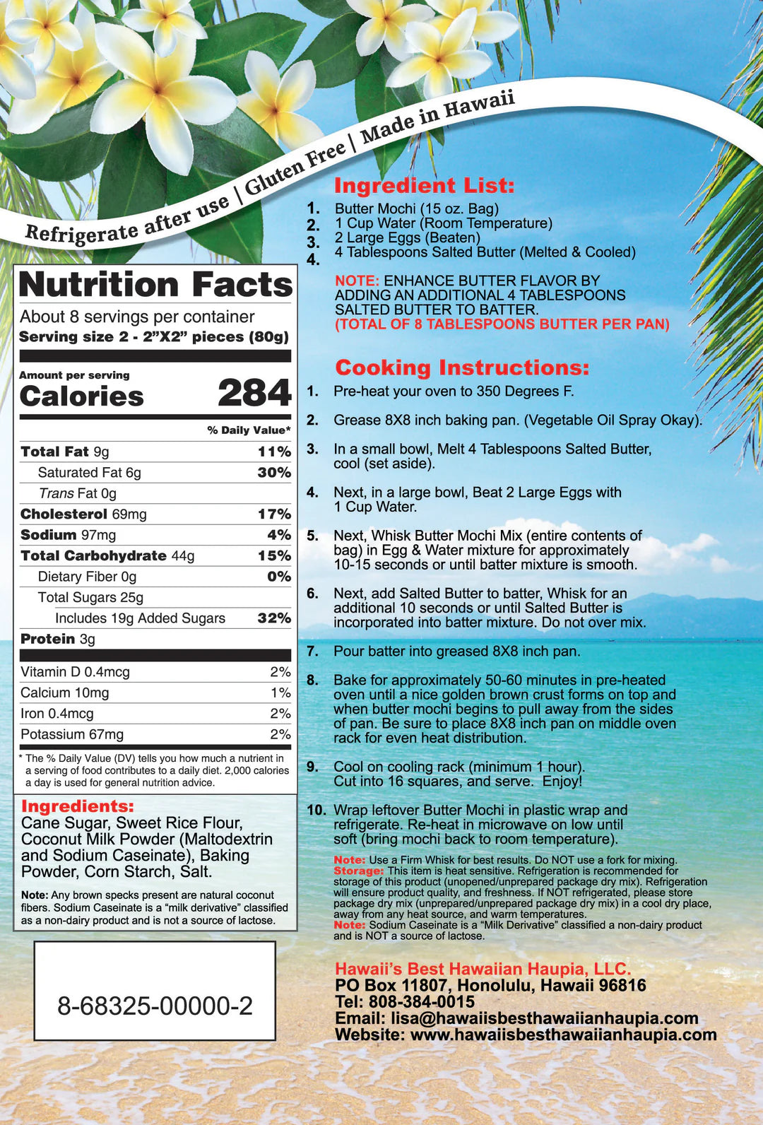 Hawaii's Best Butter Mochi Mix - 15 oz