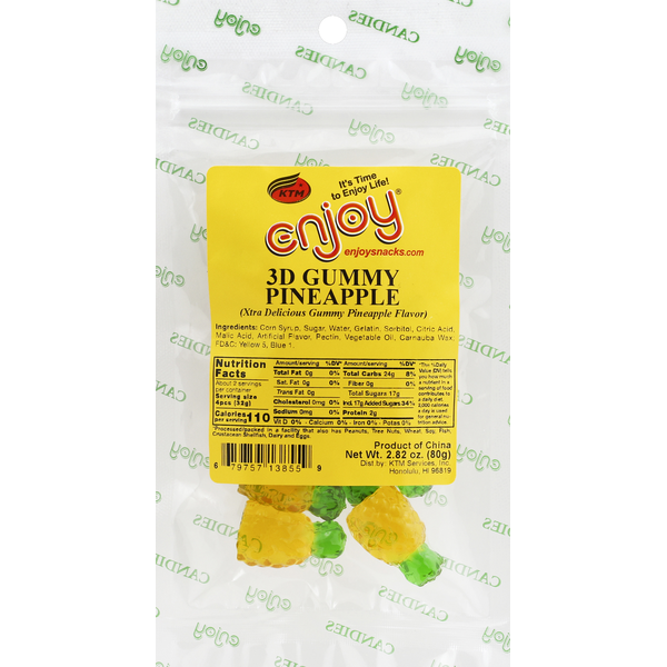 Enjoy 3D Gummy Pineapple - 2.82 oz