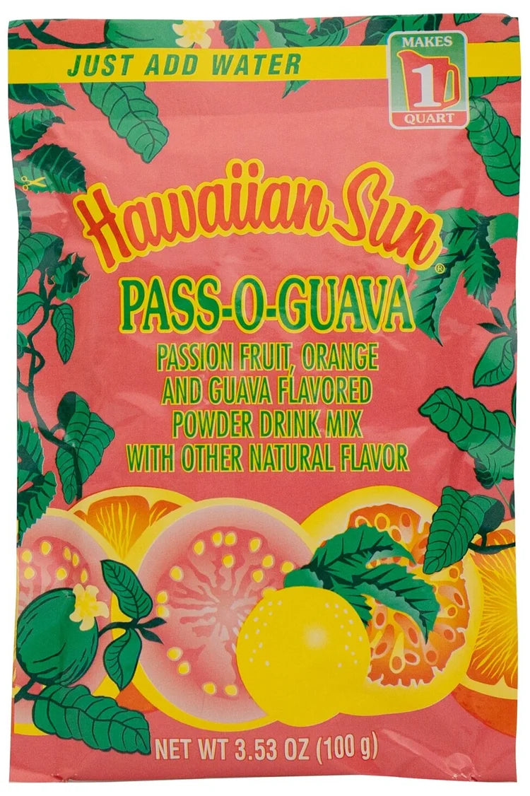 Hawaiian Sun Pass-O-Guava Powder Drink Mix - 3.53 oz (100 g)