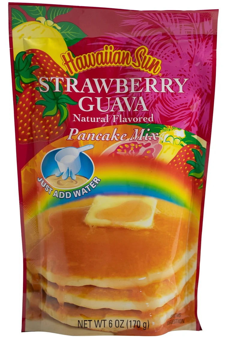 Hawaiian Sun Strawberry Guava Pancake Mix - 6 oz