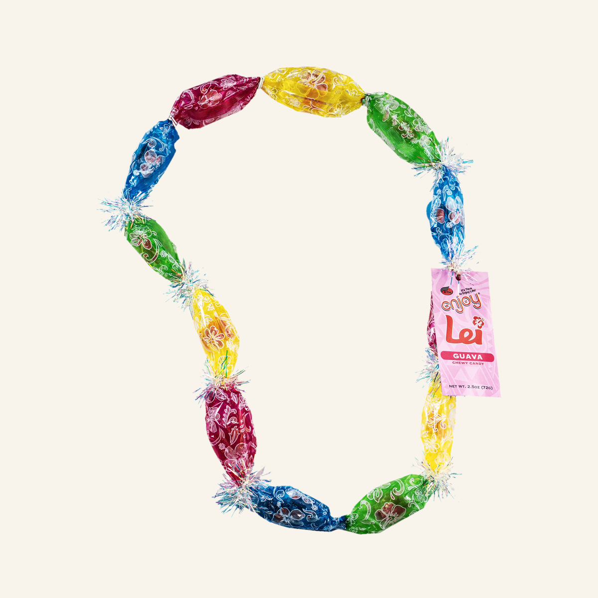 Enjoy Guava Chewy Candy Lei, 2.5 oz
