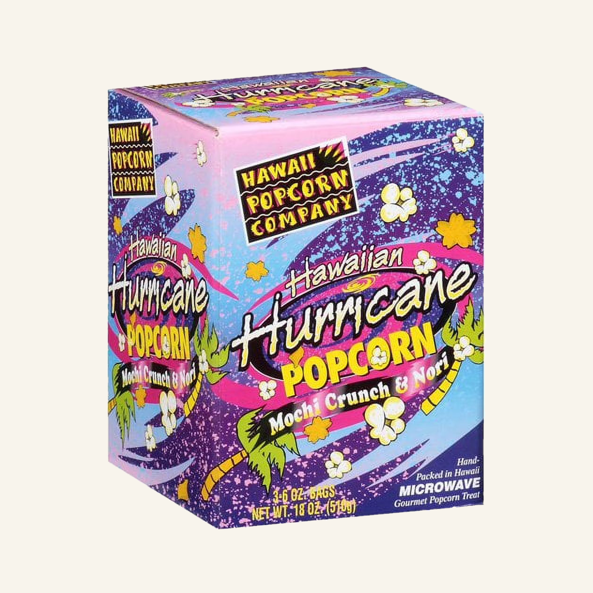 Hawaii Popcorn Company Mochi Crunch & Nori Hawaiian Hurricane Toppings, 3 Count, 18 oz