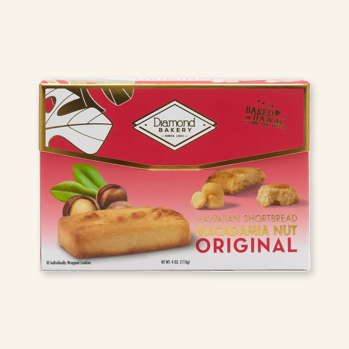 Diamond Bakery Hawaiian Macadamia Shortbread Cookies - Original 4.0oz