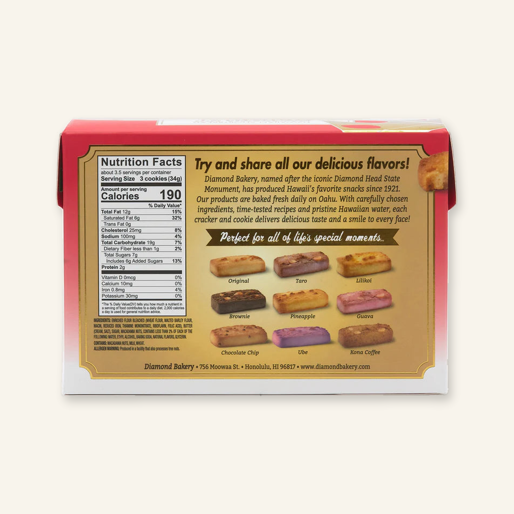 Diamond Bakery Hawaiian Macadamia Shortbread Cookies - Original 4.0oz