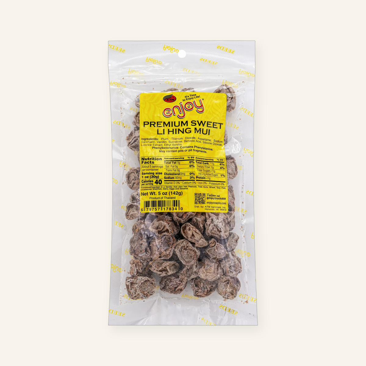 Enjoy Premium Sweet Li Hing Mui - 5 oz