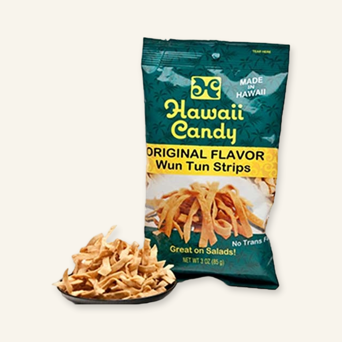 Hawaii Candy Original Wun Tun Strips - 3 oz