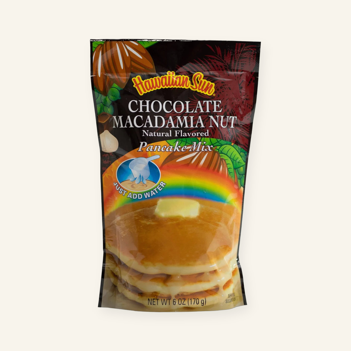 Hawaiian Sun Chocolate Macadamia Nut Pancake Mix - 6 oz