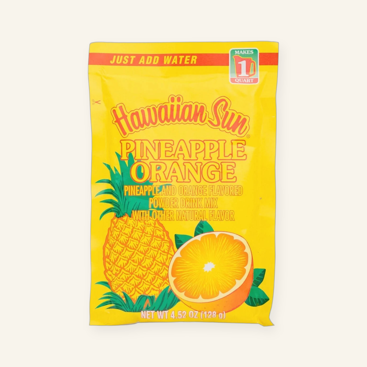 Hawaiian Sun Pineapple Orange Powder Drink Mix - 4.52 oz (128 g)