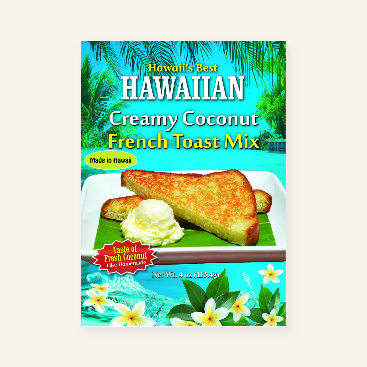 Hawaii's Best Creamy Coconut French Toast Mix - 4 oz