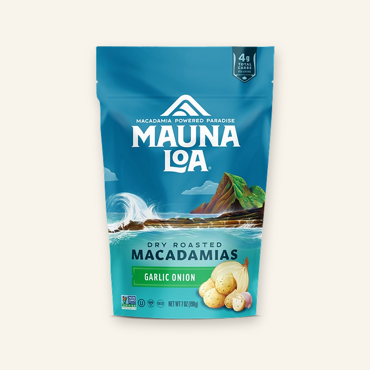 Mauna Loa Garlic Onion Macadamia Nuts, 7 oz