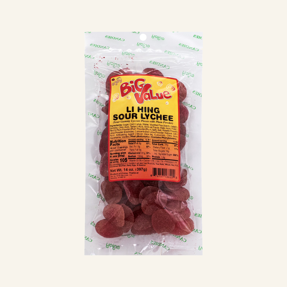 Enjoy BV Li Hing Sour Lychee (14 oz)