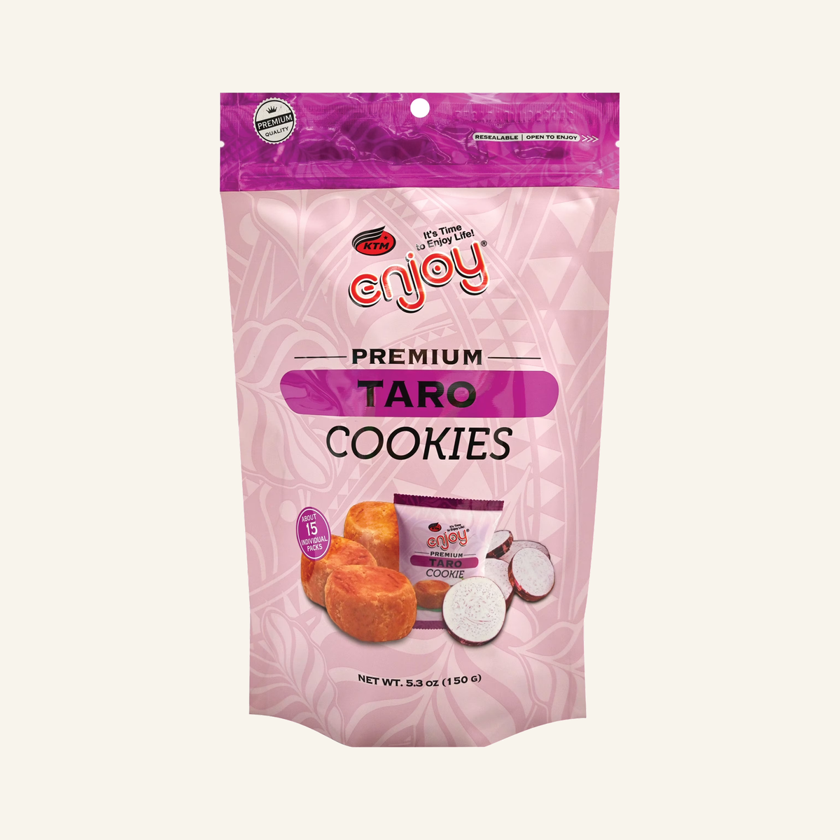Enjoy Taro Cookies, 5.3 oz