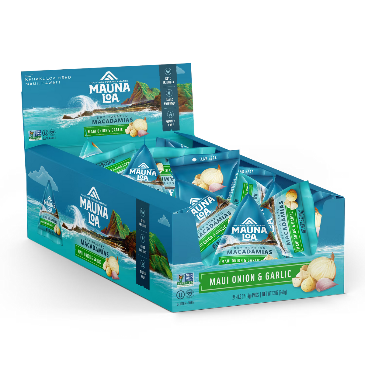 Mauna Loa Maui Onion & Garlic Macadamia Nuts, 11 oz