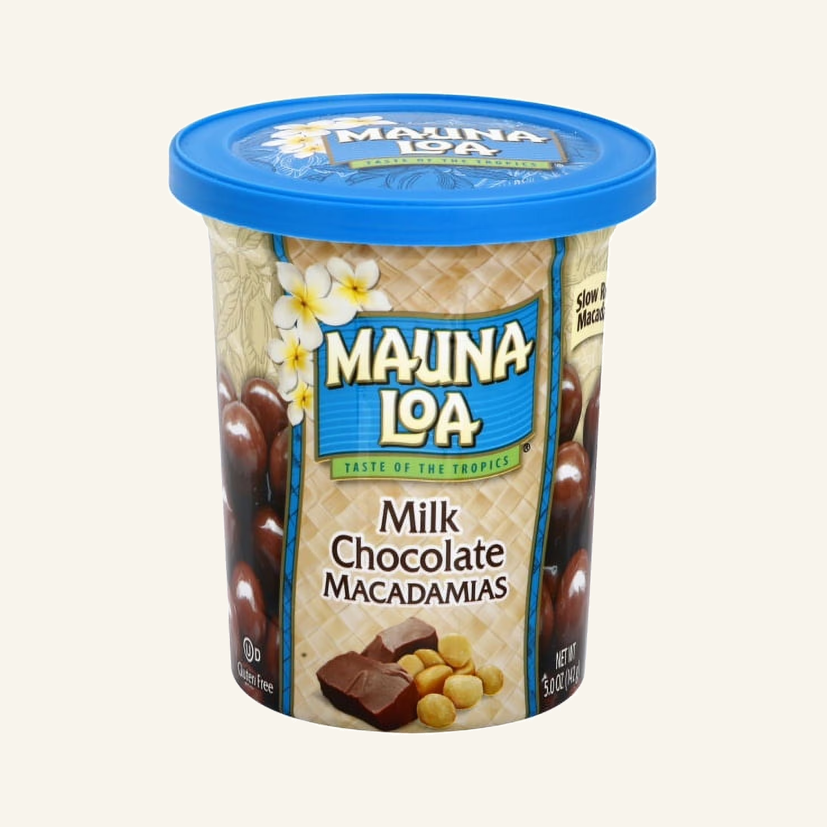 Mauna Loa Milk Chocolate Covered Macadamias with Allergen Information, Can, 5 oz