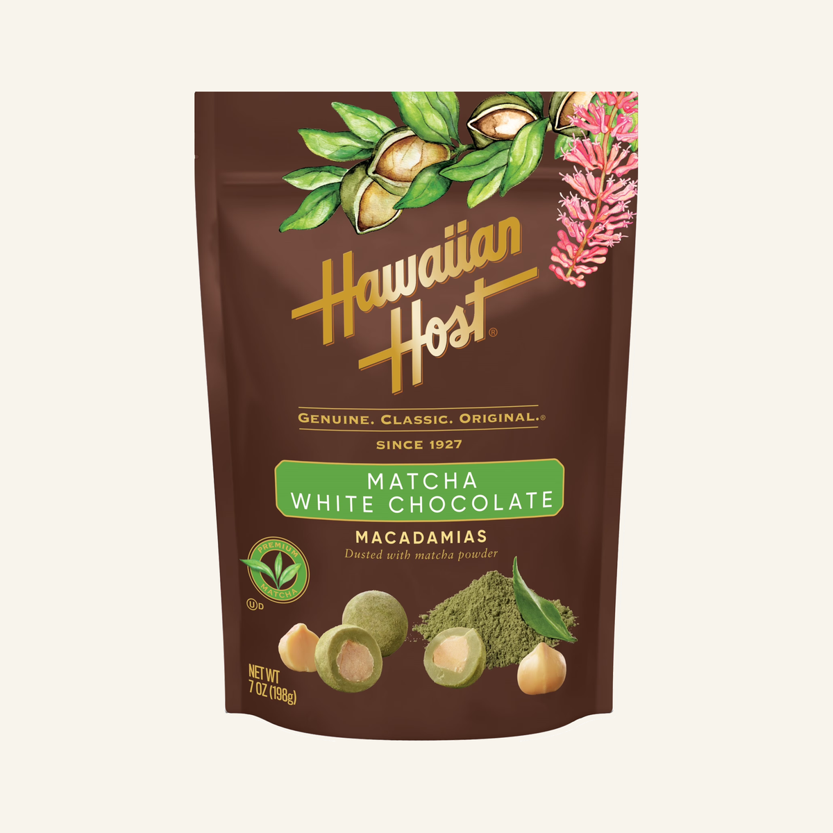 Hawaiian Host Matcha White Chocolate, 7 oz
