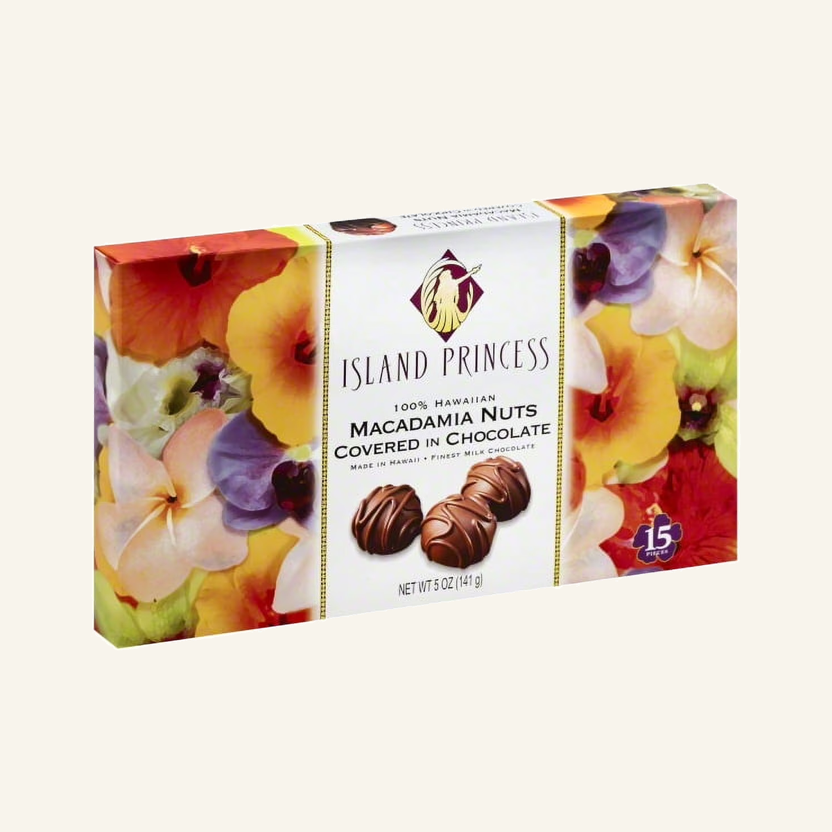 Island Princess Macadamia Nuts Milk Chocolate, 5 Oz.